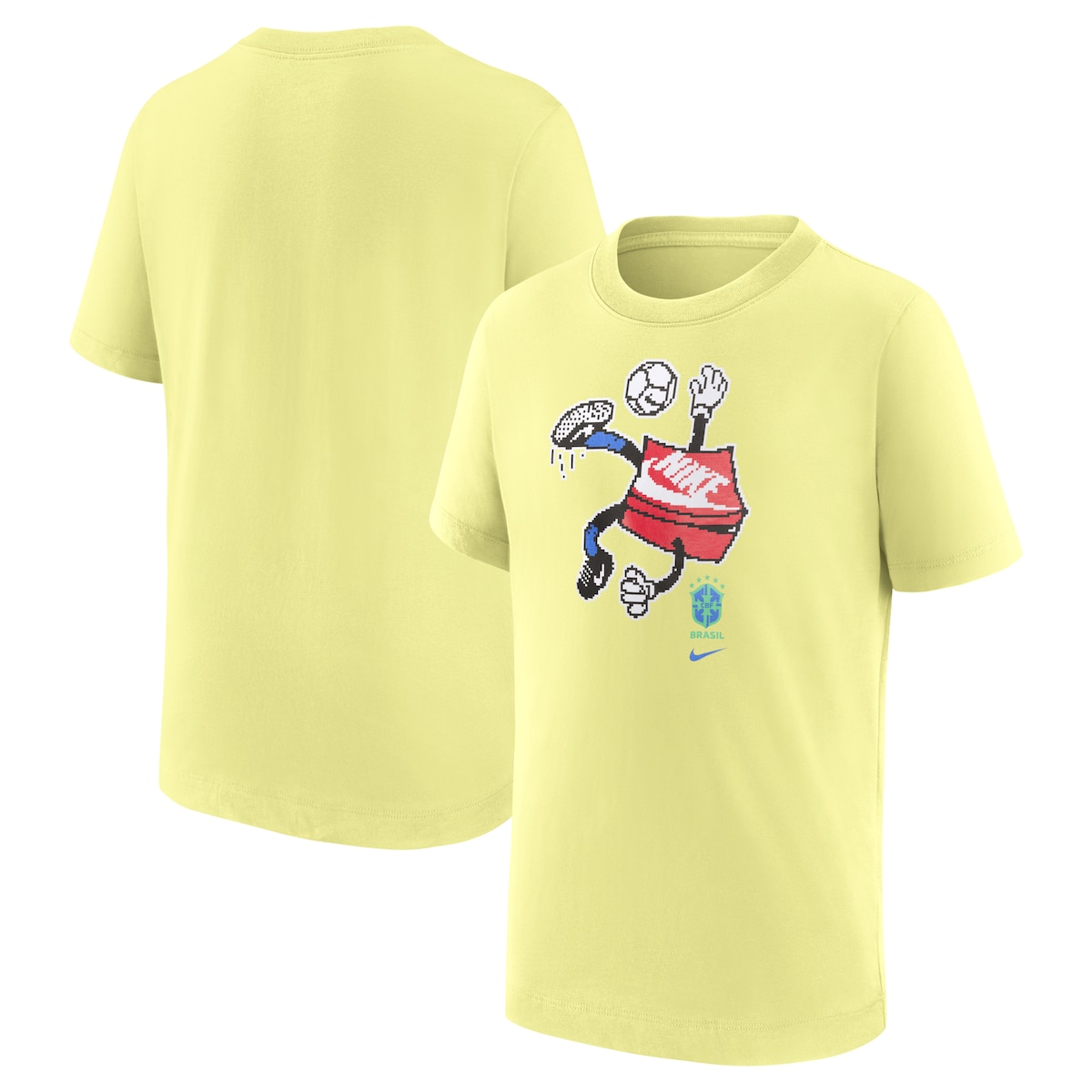 NATIONAL TEAM ブラジル代表 Tシャツ Nike ナイキ キッズ イエロー (NIK SU24 Youth Character Tee)