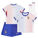 【公式グッズ】NATIONAL TEAM フランス代表 レプリカ ユニフォーム Nike ナイキ トドラー ホワイト (NIK SU24 Little Kids Stadium Kit Set)