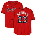 Upgrade your collection of Atlanta Braves memorabilia to the next level with this Michael Harris II autographed Red Nike...