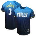【公式グッズ】MLB フィリーズ ブライス・ハーパー 2024 シティコネクト リミテッド ユニフォーム Nike ナイキ キッズ ブルー (Youth 24 ...