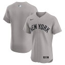 【公式グッズ】MLB ヤンキース ユニフォーム Nike ナイキ メンズ グレイ (Nike Mens Elite Blank Jersey w/ No Tea...