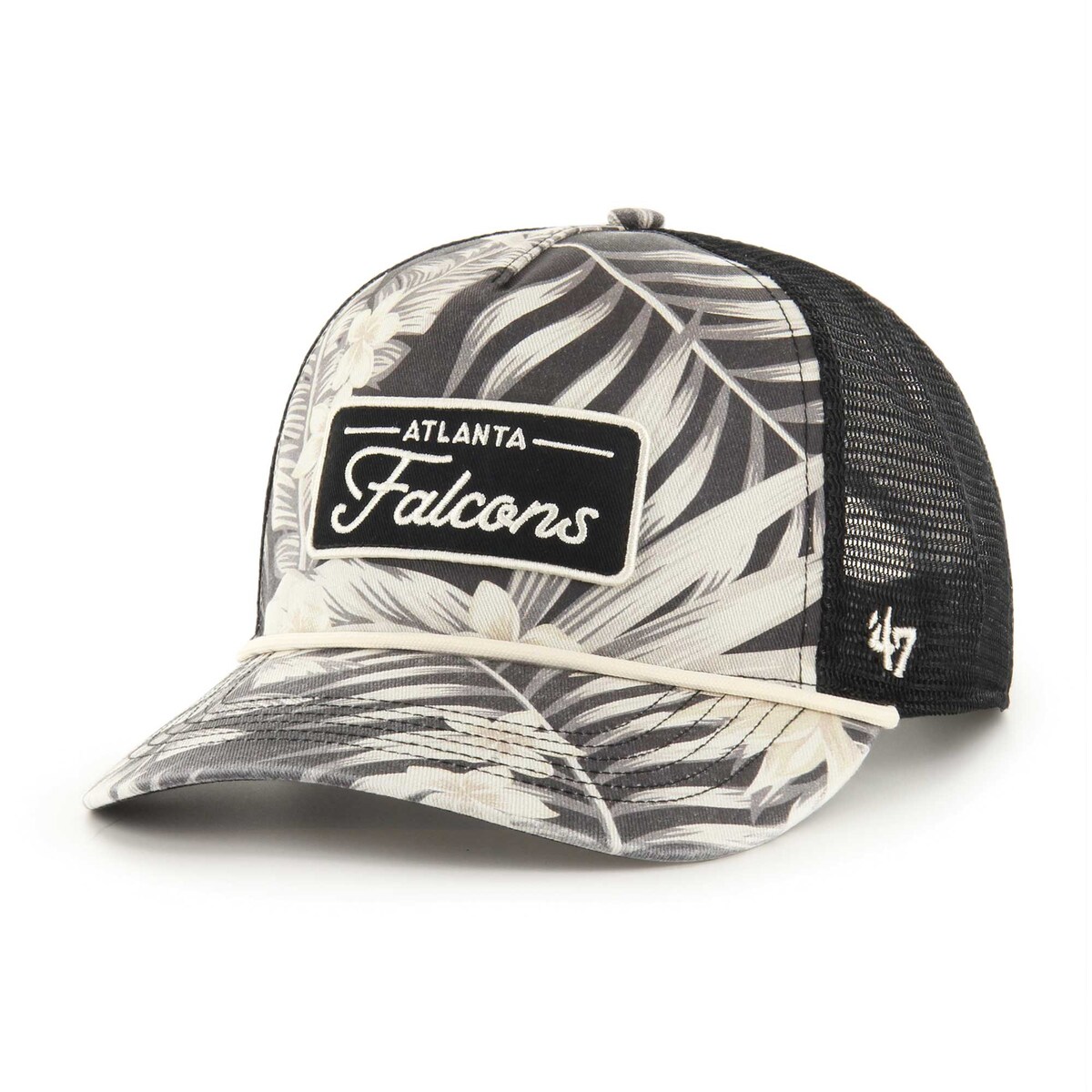 NFL ファルコンズ アジャスタブルキャップ '47 メンズ ブラック (NFL Tropicalia Hitch Trucker)