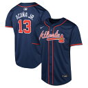 【公式グッズ】MLB ブレーブス ロナルド・アクーニャJr. リミテッド ユニフォーム Nike ナイキ キッズ ネイビー (Youth Limited Pla...