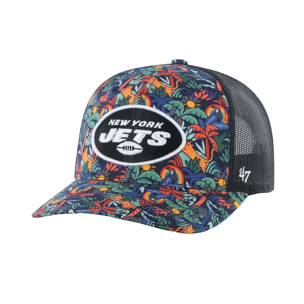 NFL ジェッツ アジャスタブルキャップ 039 47 キッズ ネイビー (NFL Youth Jungle Gym Trucker)