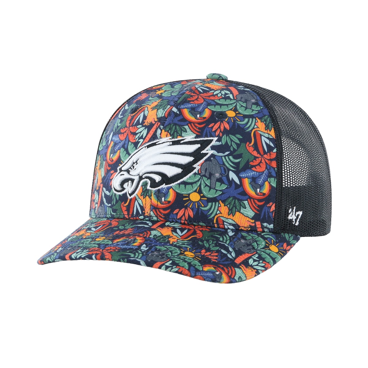 NFL イーグルス アジャスタブルキャップ 039 47 キッズ ネイビー (NFL Youth Jungle Gym Trucker)