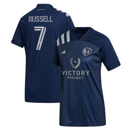 Women's adidas Johnny Russell Blue Sporting Kansas City 2021 Secondary Replica Player Jersey