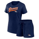 【公式グッズ】NFL ブロンコス ショートパンツ Fanatics(ファナティクス) レディース ネイビー (24 Women's Start to Finis...