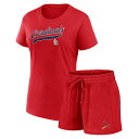 【公式グッズ】MLB カージナルス ショートパンツ Fanatics(ファナティクス) レディース レッド (Women's Fanatics Branded ...