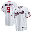 【公式グッズ】MLB ナショナルズ C.J.・エイブラムズ レプリカ ユニフォーム Nike ナイキ メンズ ホワイト (Men's Replica for R...