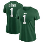 NFL ジェッツ アフマド・ソース・ガードナー ネーム&ナンバー Tシャツ Nike ナイキ レディース グリーン (24 Women's Nike Player N&N SST)