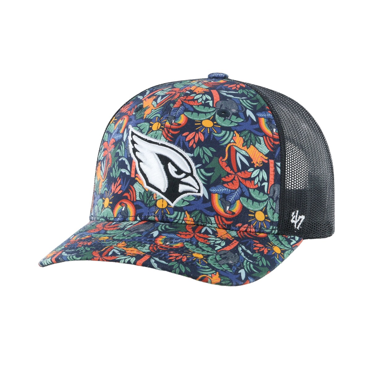 NFL カーディナルス アジャスタブルキャップ 039 47 キッズ ネイビー (NFL Youth Jungle Gym Trucker)