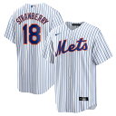 【公式グッズ】MLB メッツ ダリル・ストロベリー ホーム ユニフォーム (レプリカ) Nike ナイキ メンズ ホワイト (Men's Nike Replica Player Jerseys - Mets Number Retirements)