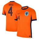 NATIONAL TEAM オランダ代表 ヴァン ダイク ホーム ユニフォーム （レプリカ） Nike ナイキ メンズ オレンジ (NIK 2024/25 Men 039 s Replica Jersey - Player)