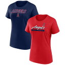 【公式グッズ】MLB エンゼルス Tシャツセット Fanatics(ファナティクス) レディース レッド (Women's Fanatics Branded S...