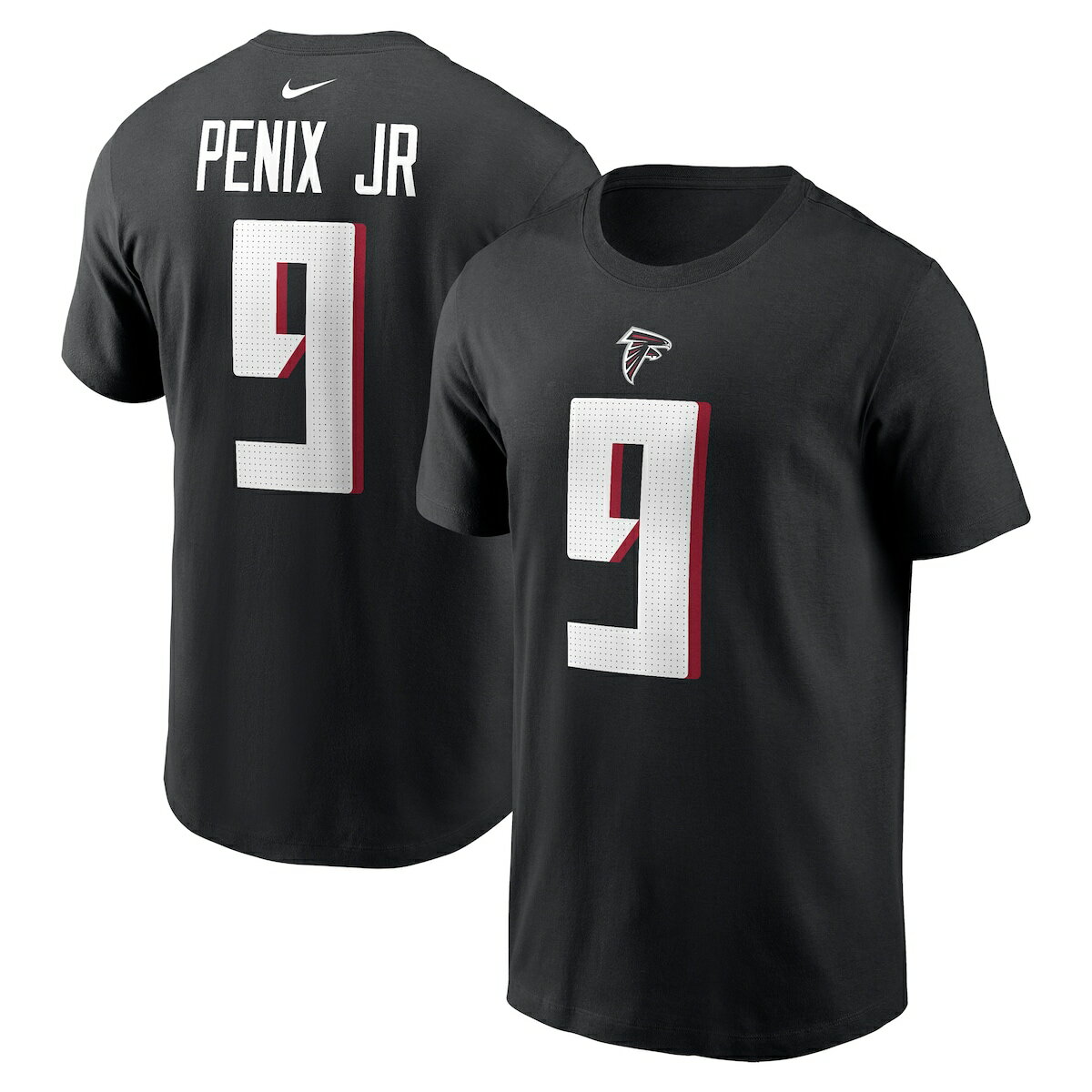 NFL ファルコンズ マイケル・ペニックス・ジュニア ネーム&ナンバー Tシャツ Nike ナイキ メンズ ブラック (Men's Nike Player N&N SST 2024 Draft)