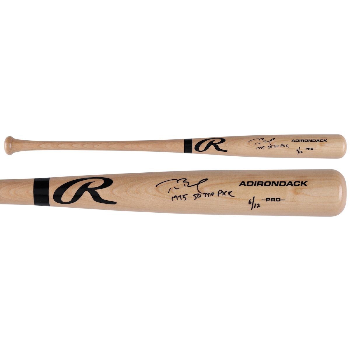 Tom Brady Montreal Expos Autographed Rawlings Pro Blonde Bat with "1595 507th Pick" Inscription - Limited Edition of 12