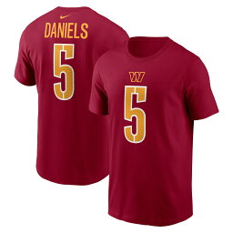 Youth Nike Jayden Daniels Burgundy Washington Commanders 2024 NFL Draft First Round Pick Fuse Name & Number T-Shirt
