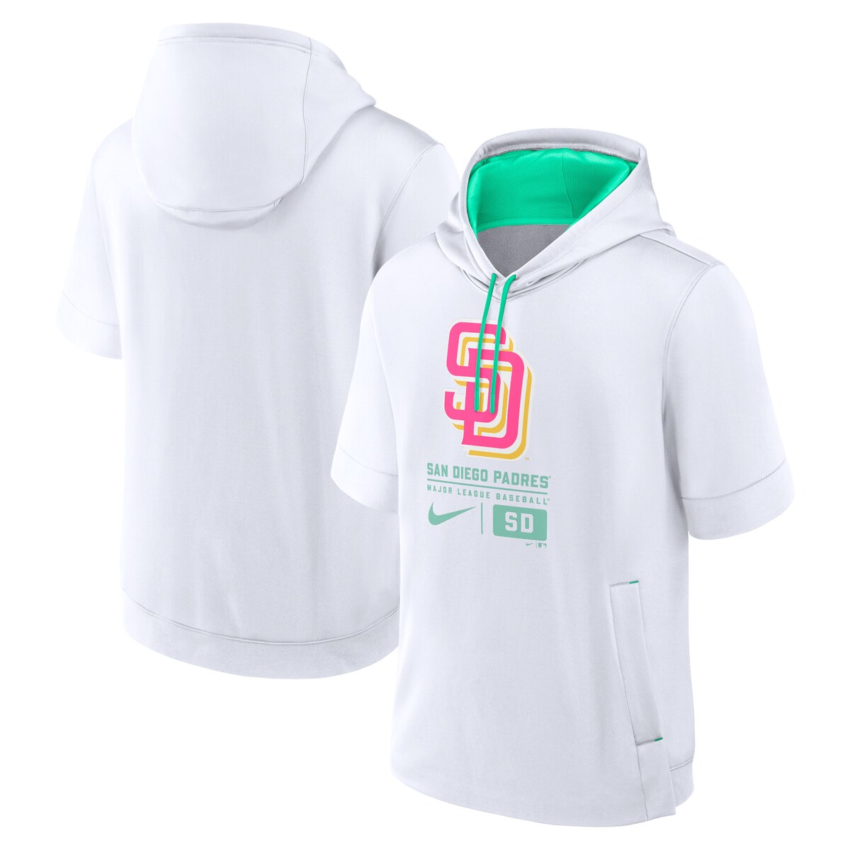 MLB phX  vI[o[ p[J[ Nike iCL Y zCg (Men's Nike City Connect Colorblocked Short Sleeve Hoodie CC24)