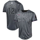 【公式グッズ】MLB メッツ フランシスコ・リンドーア 2024 シティコネクト リミテッド ユニフォーム Nike ナイキ キッズ グラファイト (Youth...