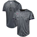 【公式グッズ】MLB メッツ フランシスコ・アルバレス 2024 シティコネクト リミテッド ユニフォーム Nike ナイキ キッズ グラファイト (Youth...