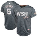 【公式グッズ】MLB ナショナルズ C.J.・エイブラムズ シティコネクト リミテッド ユニフォーム Nike ナイキ キッズ チャコール (Yth Ltd C...
