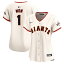 Women's Nike Cream San Francisco Giants #1 Mom Home Limited Jersey