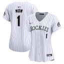 Women's Nike White Colorado Rockies #1 Mom Home Limited Jersey