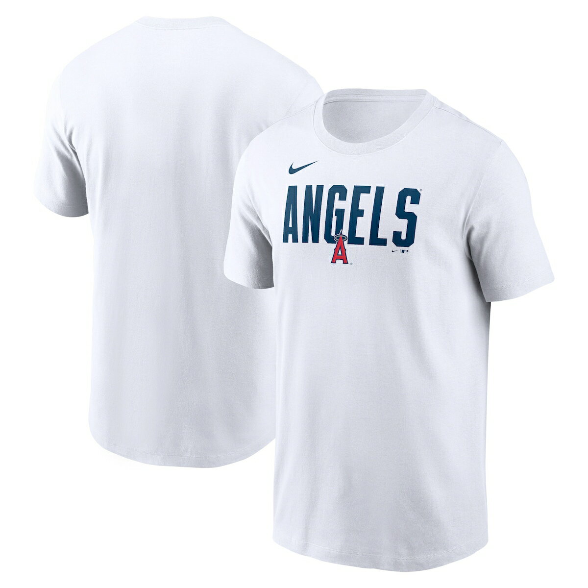 MLB エンゼルス Tシャツ Nike ナイキ メンズ ホワイト (Men's Nike Home Team Bracket Cotton Tee SP24)
