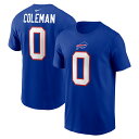 Men 039 s Nike Keon Coleman Royal Buffalo Bills 2024 NFL Draft Name Number T-Shirt