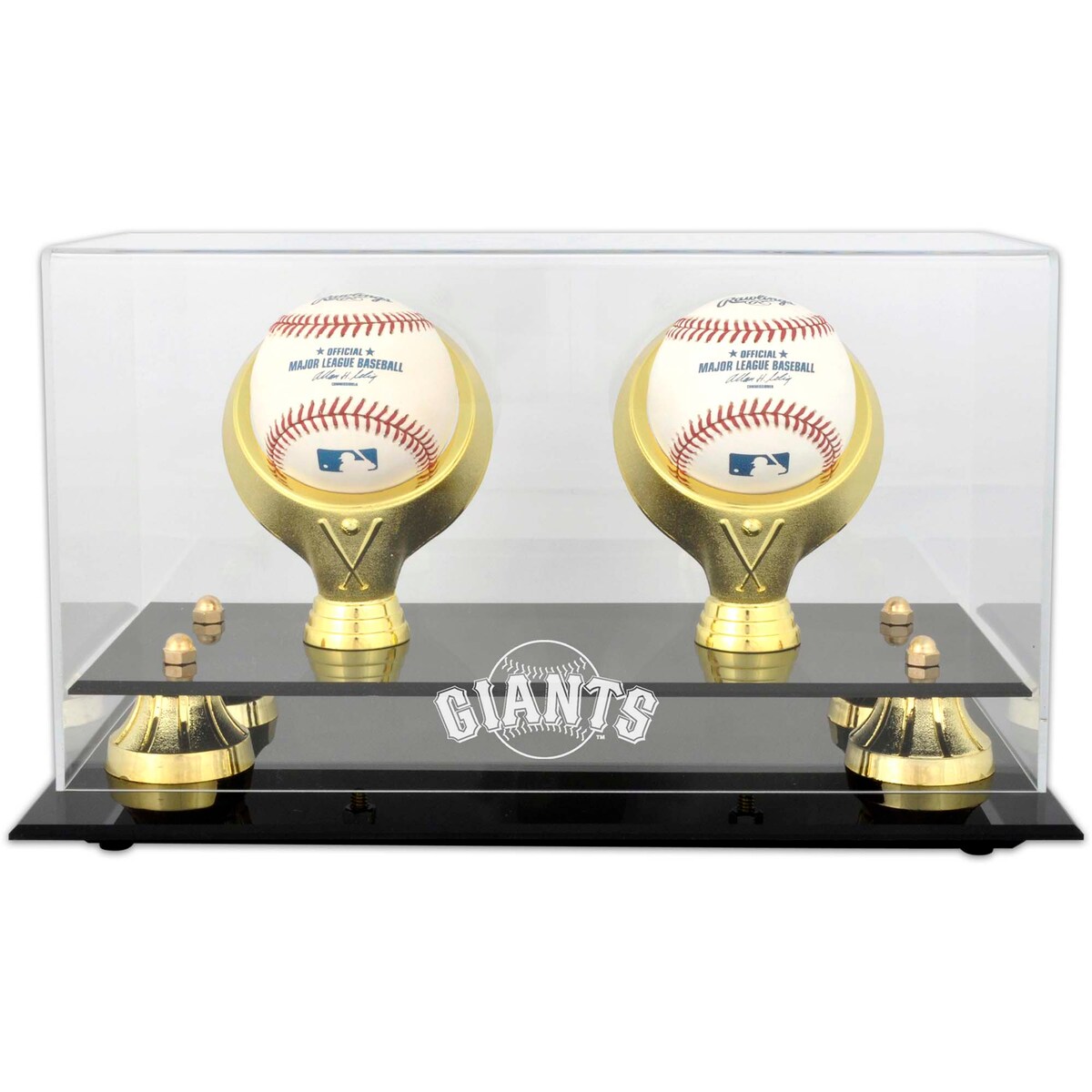 MLB ジャイアンツ オジー・アルビース コレクタブル用 野球ボールケース（ボール無し） Fanatics（ファナティクス） (Golden Classic Two Baseball Logo Display Case)