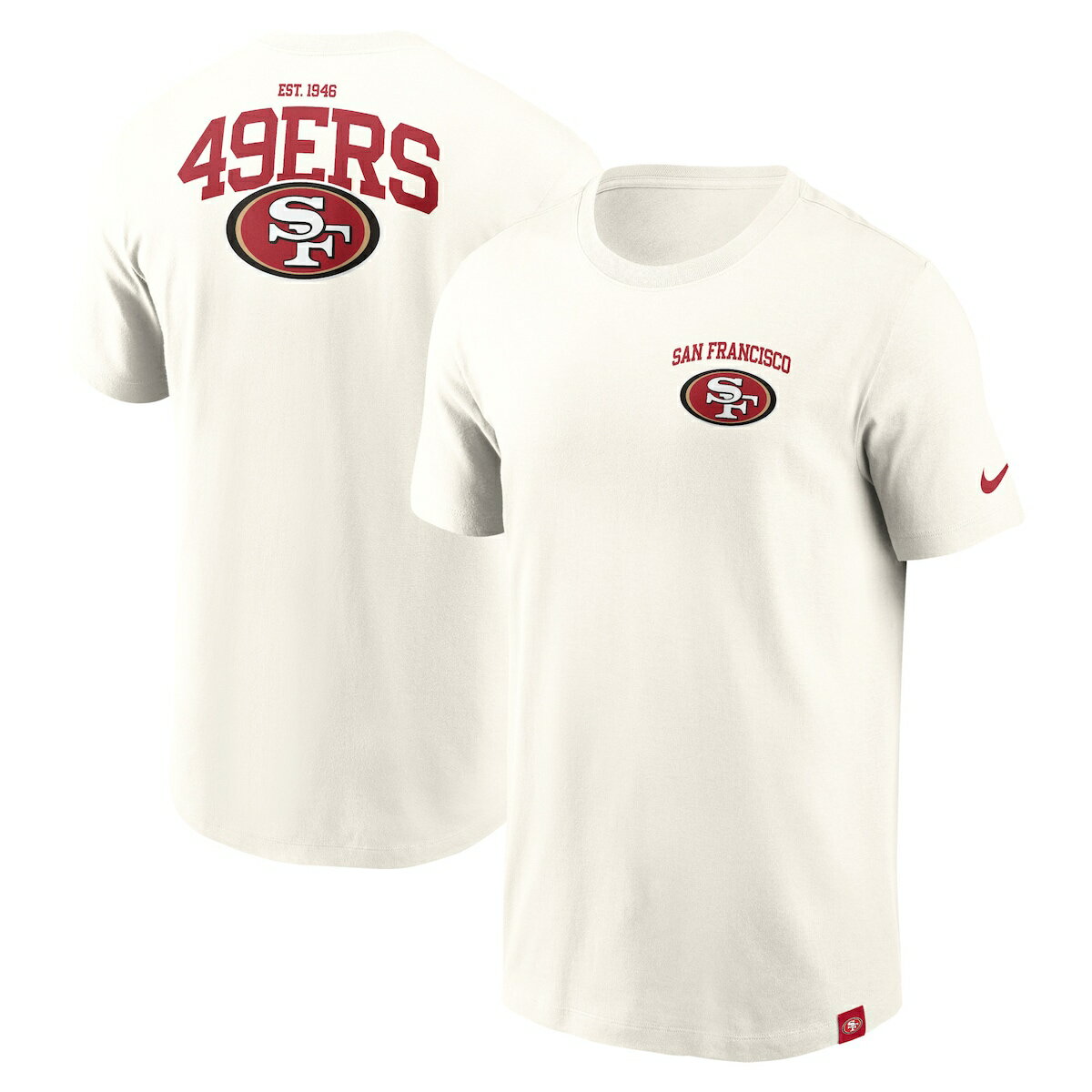 【公式グッズ】NFL 49ers Tシャツ Nike ナイキ メンズ クリーム (MENS NFL 24 NIKE BLITZ ESSENTIAL TEE)