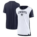【公式グッズ】NFL カウボーイズ Tシャツ Nike/ナイキ レディース クリーム (24 Women's Nike SS Tri Fash Top)