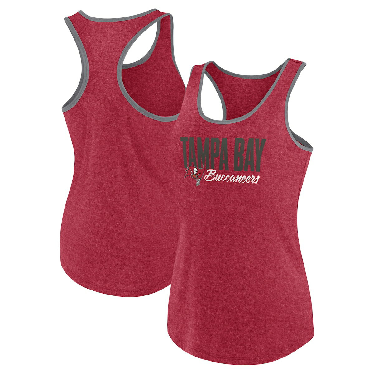 NFL バッカニアーズ タンクトップ Fanatics（ファナティクス） レディース ヘザーレッド (24 Women's Fuel Biblend Tank)