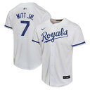 【公式グッズ】MLB ロイヤルズ ボビー・ウィット・Jr ホーム ユニフォーム (レプリカ) Nike ナイキ キッズ ホワイト (OST Youth Home...