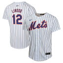 【公式グッズ】MLB メッツ フランシスコ・リンドーア ホーム ユニフォーム (レプリカ) Nike ナイキ キッズ ホワイト (OST Youth Home ...
