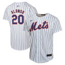 【公式グッズ】MLB メッツ ピート・アロンソ ホーム ユニフォーム (レプリカ) Nike ナイキ キッズ ホワイト (OST Youth Home Game...
