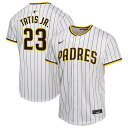 【公式グッズ】MLB パドレス フェルナンド・タティスJr. ホーム ユニフォーム (レプリカ) Nike ナイキ キッズ ホワイト (OST Youth Ho...