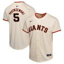 【公式グッズ】MLB ジャイアンツ マイク・ヤストルゼムスキー ホーム ユニフォーム Nike/ナイキ キッズ クリーム (OST Youth Home Game Player Jersey)