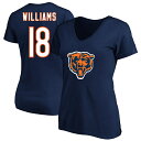 【公式グッズ】NFL ベアーズ ケイレブ・ウィリアムズ ネーム&ナンバー Tシャツ Fanatics/ファナティクス レディース ネイビー (Women's P...