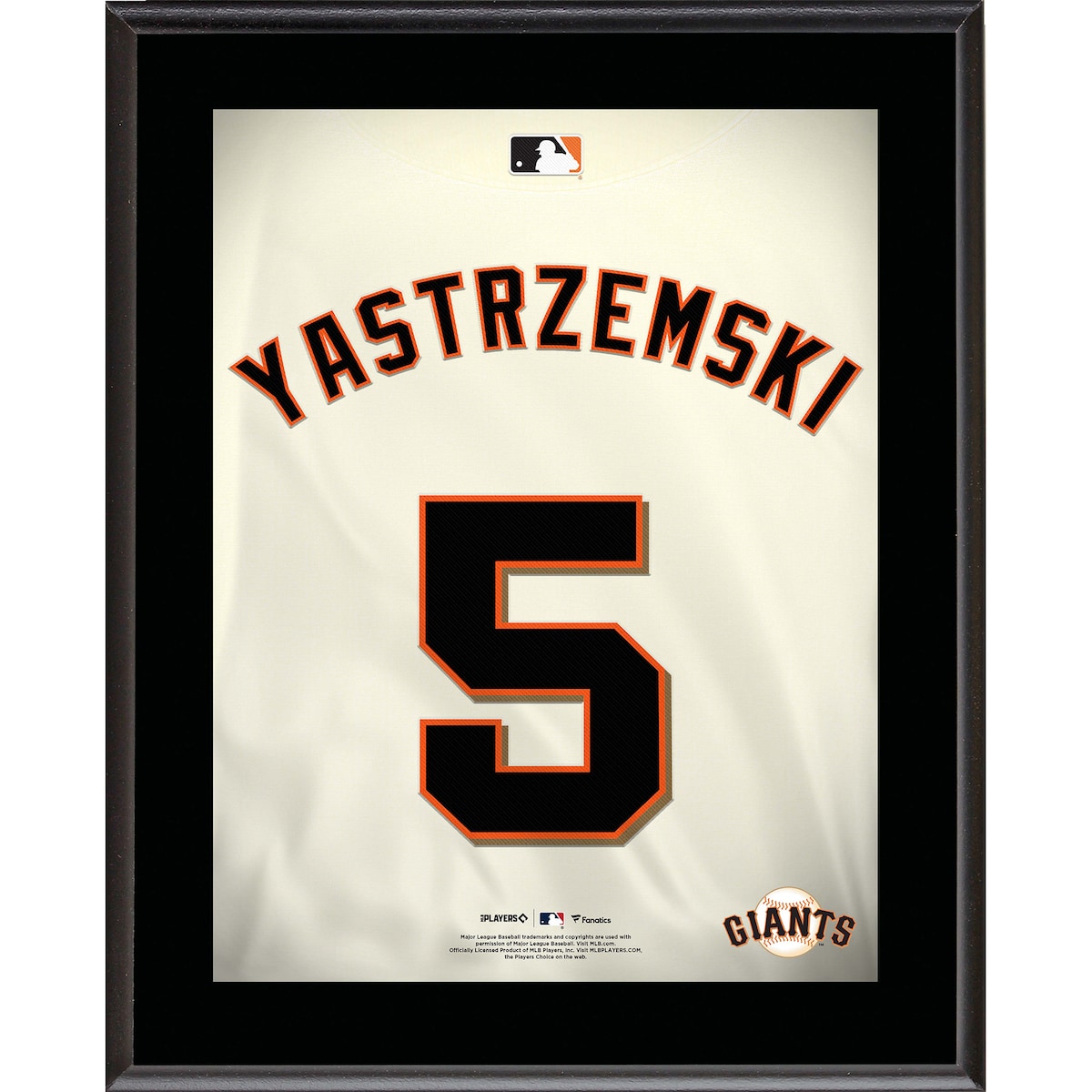 Mike Yastrzemski San Francisco Giants 10.5" x 13" Jersey Number Sublimated Player Plaque