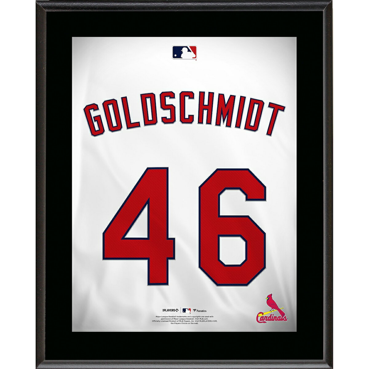 Paul Goldschmidt St. Louis Cardinals 10.5" x 13" Jersey Number Sublimated Player Plaque