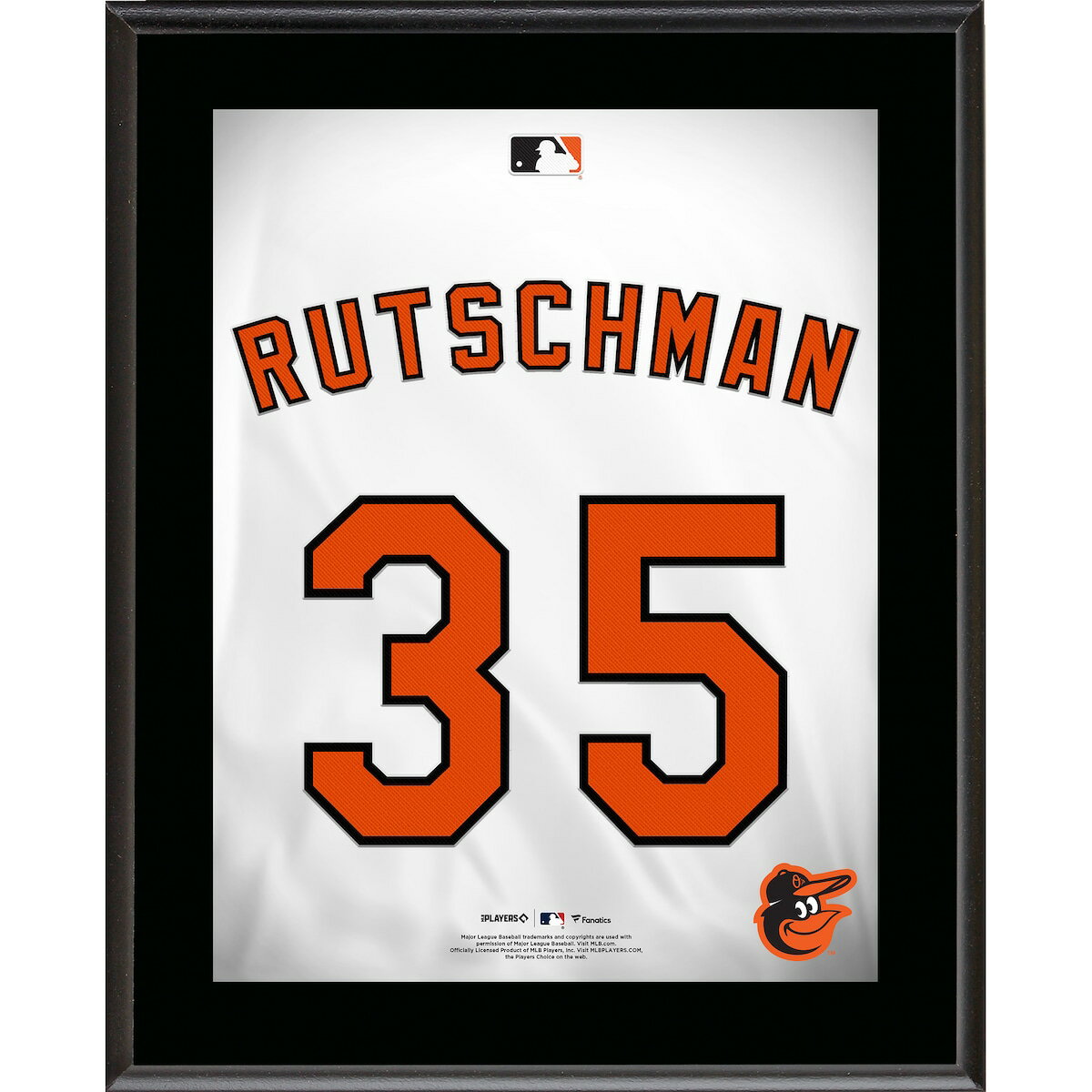 Adley Rutschman Baltimore Orioles 10.5" x 13" Jersey Number Sublimated Player Plaque
