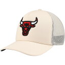 【公式グッズ】NBA ブルズ アジャスタブル キャップ Mitchell & Ness/ミッチェル&ネス メンズ クリーム (24 NBA MNC Cream Foam Front Trucker)
