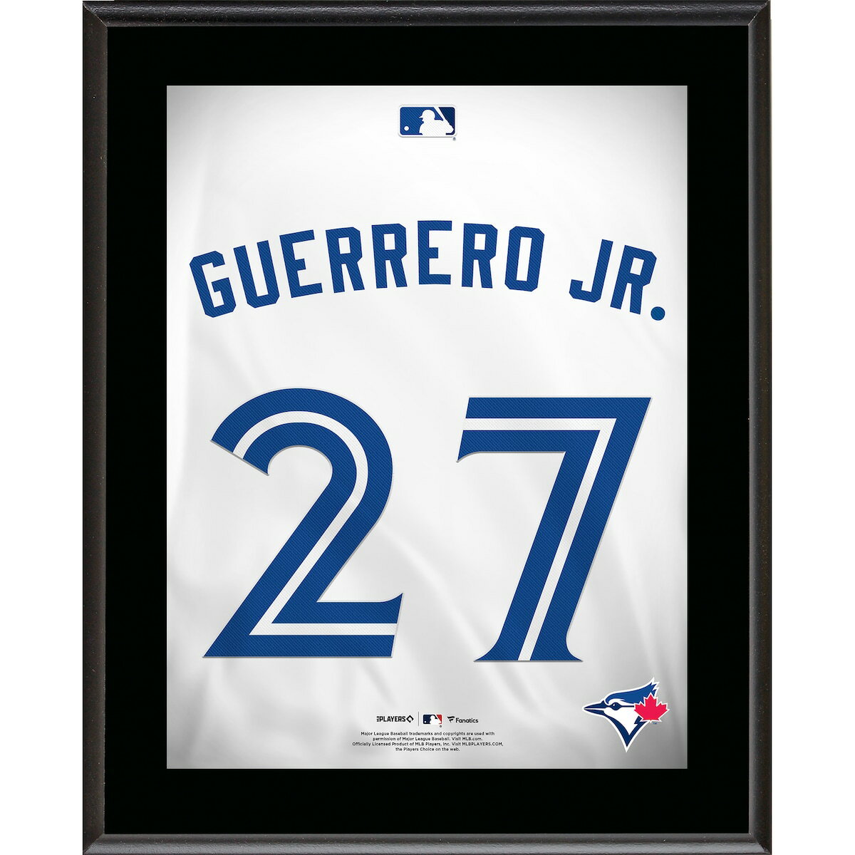 Vladimir Guerrero Jr. Toronto Blue Jays 10.5" x 13" Jersey Number Sublimated Player Plaque