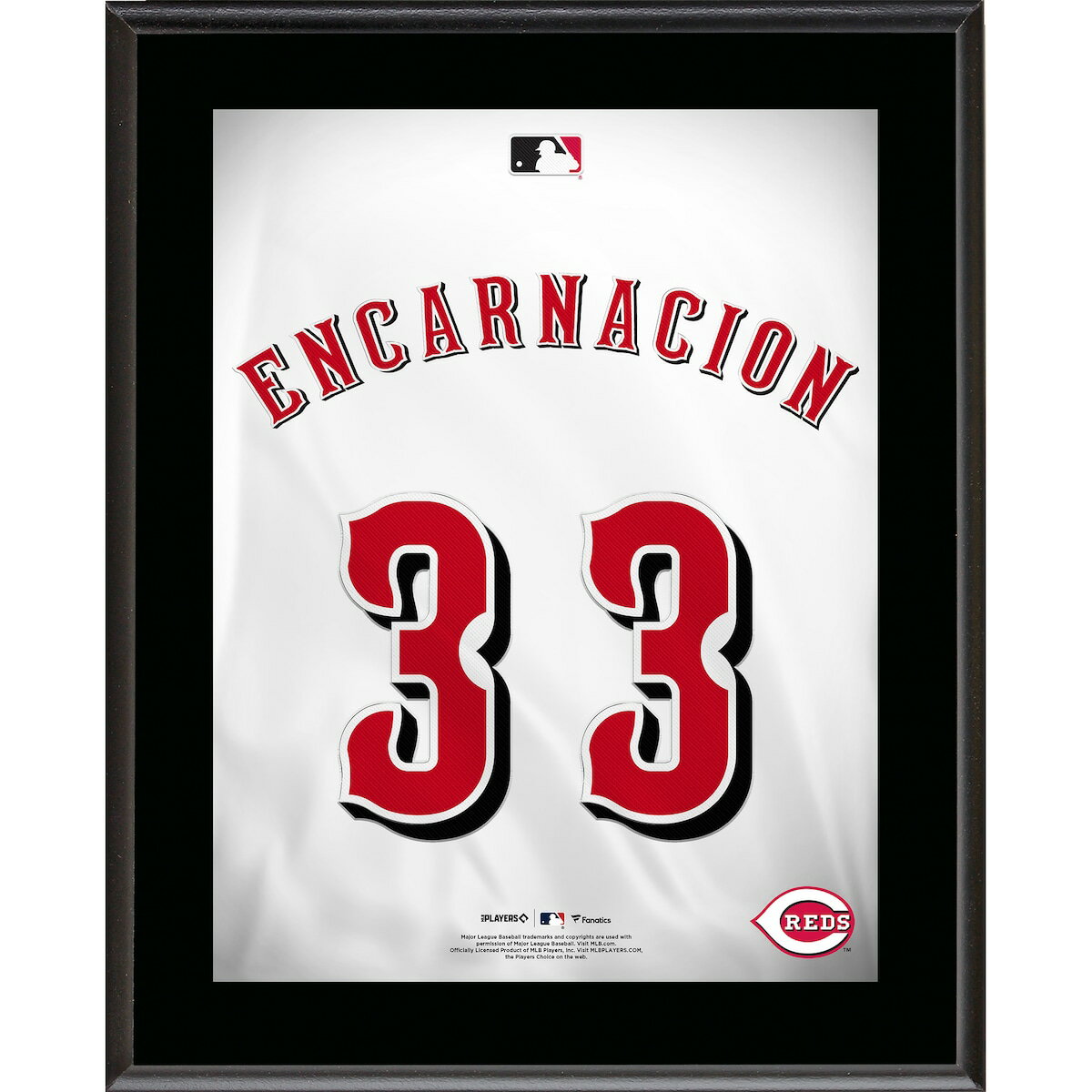 Christian Encarnacion-Strand Cincinnati Reds 10.5" x 13" Jersey Number Sublimated Player Plaque