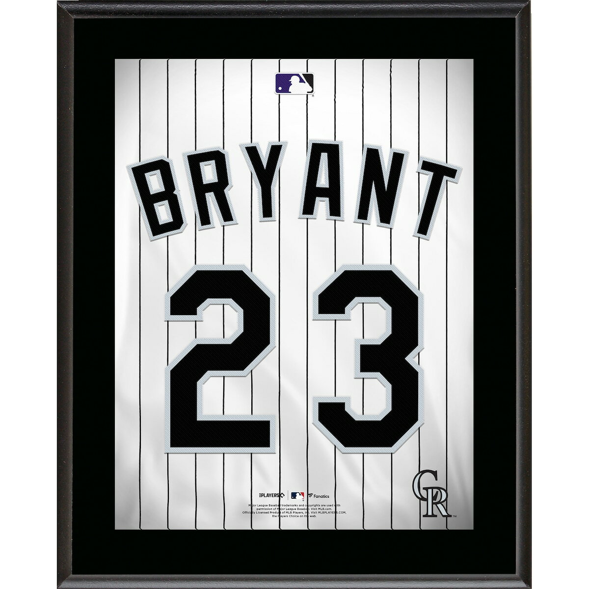 Kris Bryant Colorado Rockies 10.5" x 13" Jersey Number Sublimated Player Plaque