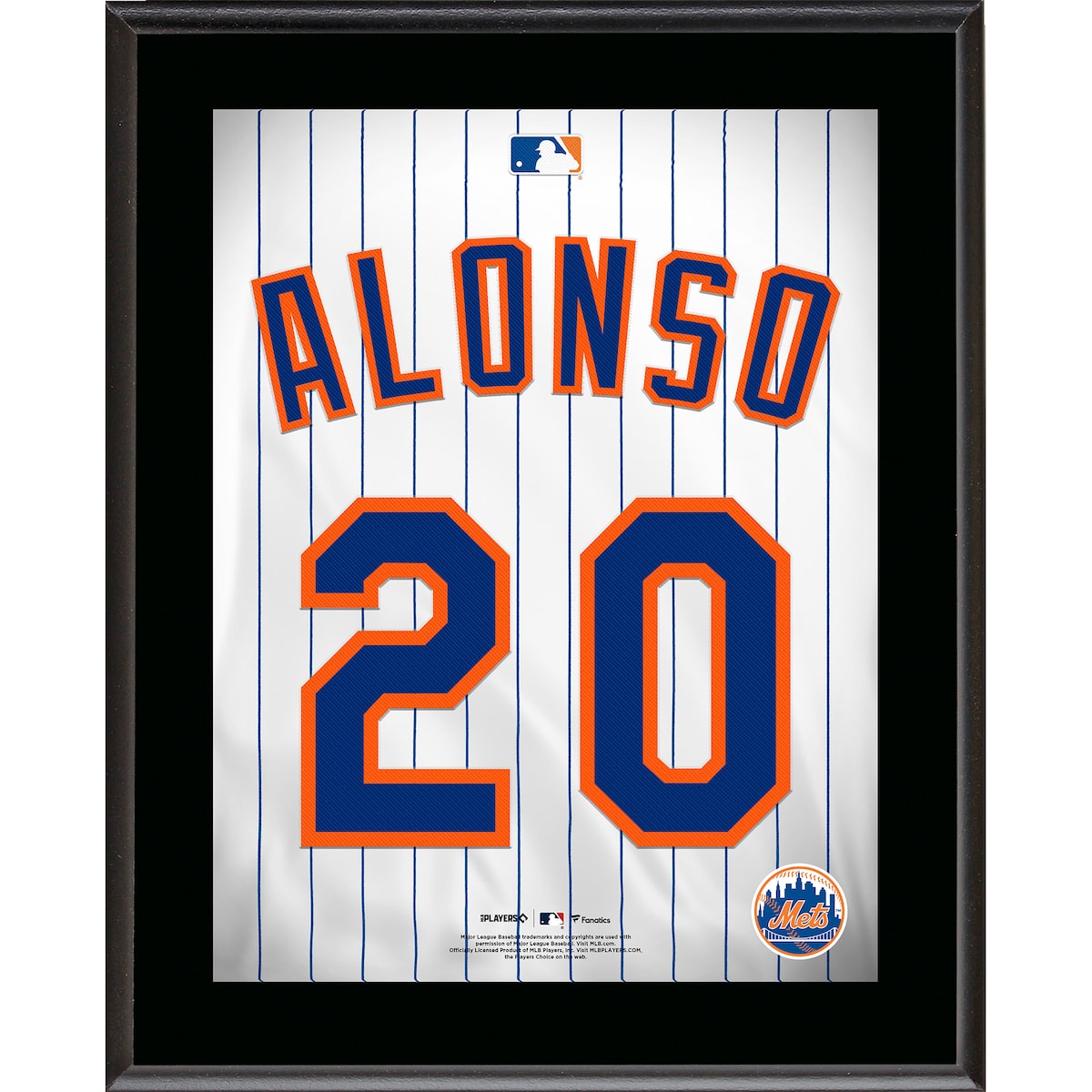 Pete Alonso New York Mets 10.5" x 13" Jersey Number Sublimated Player Plaque