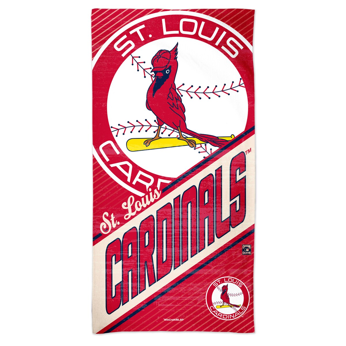 MLB カージナルス バスタオル ウィンクラフト (30x60 Spectra Beach Towel- Cooperstown)