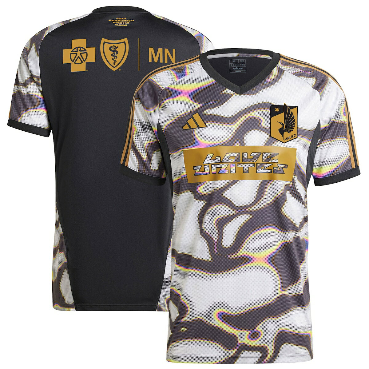 【公式グッズ】MLS ユナイテッドFC プレマッチトップ Adidas（アディダス） メンズ ブラック (ADI FW24 Men's Pride Pre-Match Top)