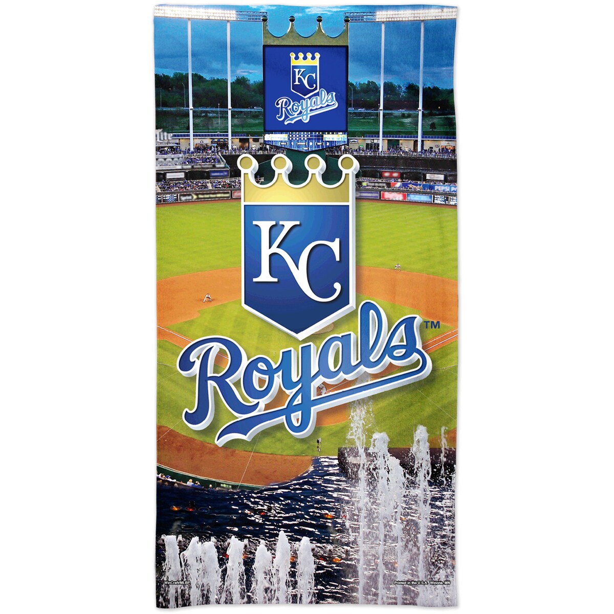 MLB ロイヤルズ バスタオル ウィンクラフト (30x60 Spectra Beach Towel-Stadium)